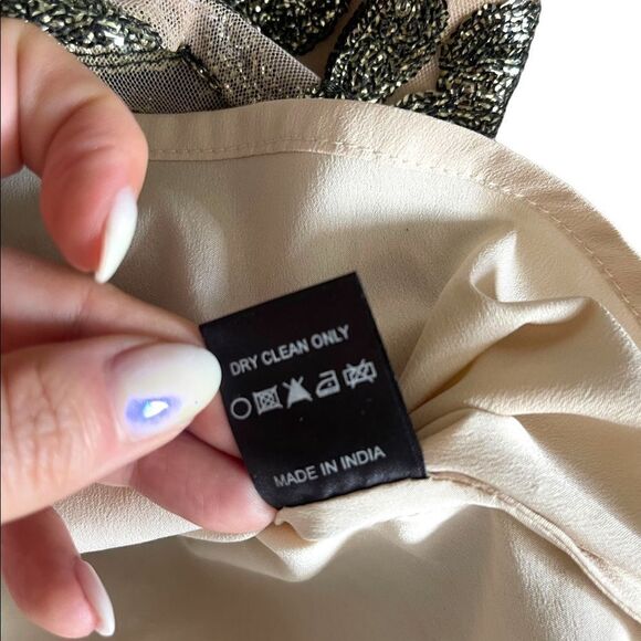 Anthropologie Greylin Embellished Sequin Peplum Top - Picture 13 of 16